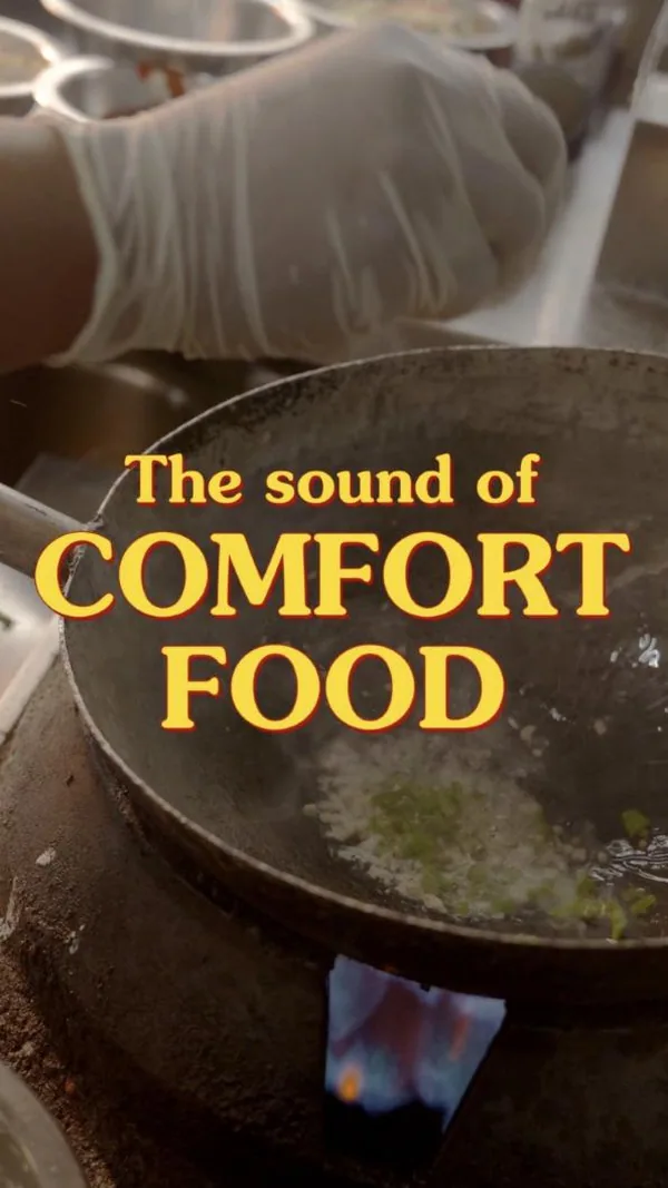 Behind the scenes: 'the sound of comfort food', straight from the wok.