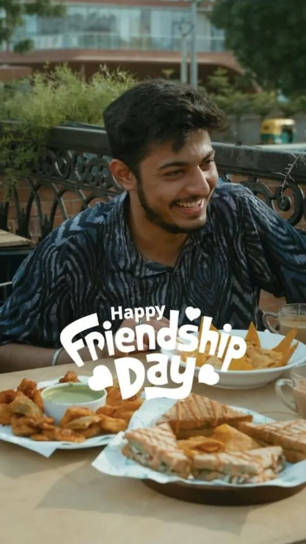 Friendship Day: snacks, laughs and old friends on the rooftop terrace.