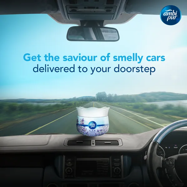 Banner: the saviour of smelly cars, delivered to your doorstep.