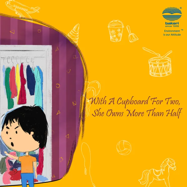Rakhi panorama, part six: the brother's corner of the cupboard, 'she owns more than half'.