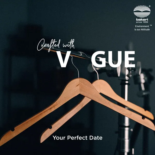 Valentine post: wooden hangers on a rail, a wire hook slotting into the gap in vogue.