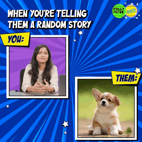 Puppy Day meme, part two: telling them a random story.