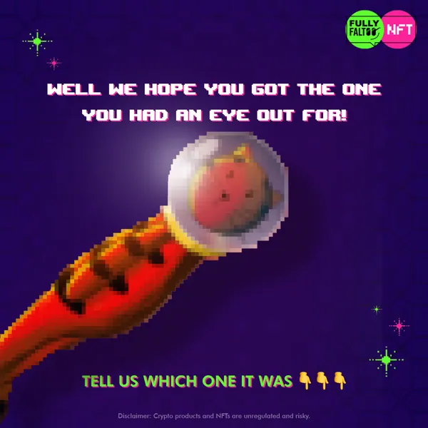 Pixel art for the drop: 'We hope you got the one you had an eye out for.'