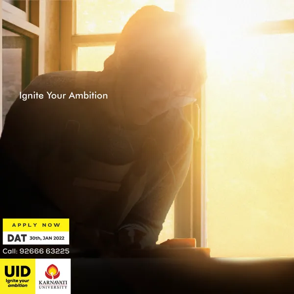 Silhouetted against a blazing window, a figure leans in: 'Ignite Your Ambition', part three.